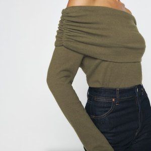 reformation azura knit top